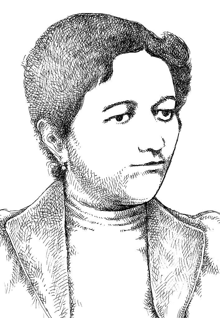 Portre of Krüzselyi  Erzsébet