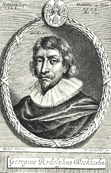 Portre of Weckherlin, Georg Rudolf