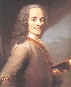 Voltaire (François Marie Arouet) portréja